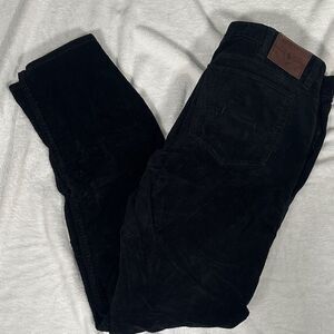 Ralph Lauren Men's Dark Black Corduroy Pants! Size 38